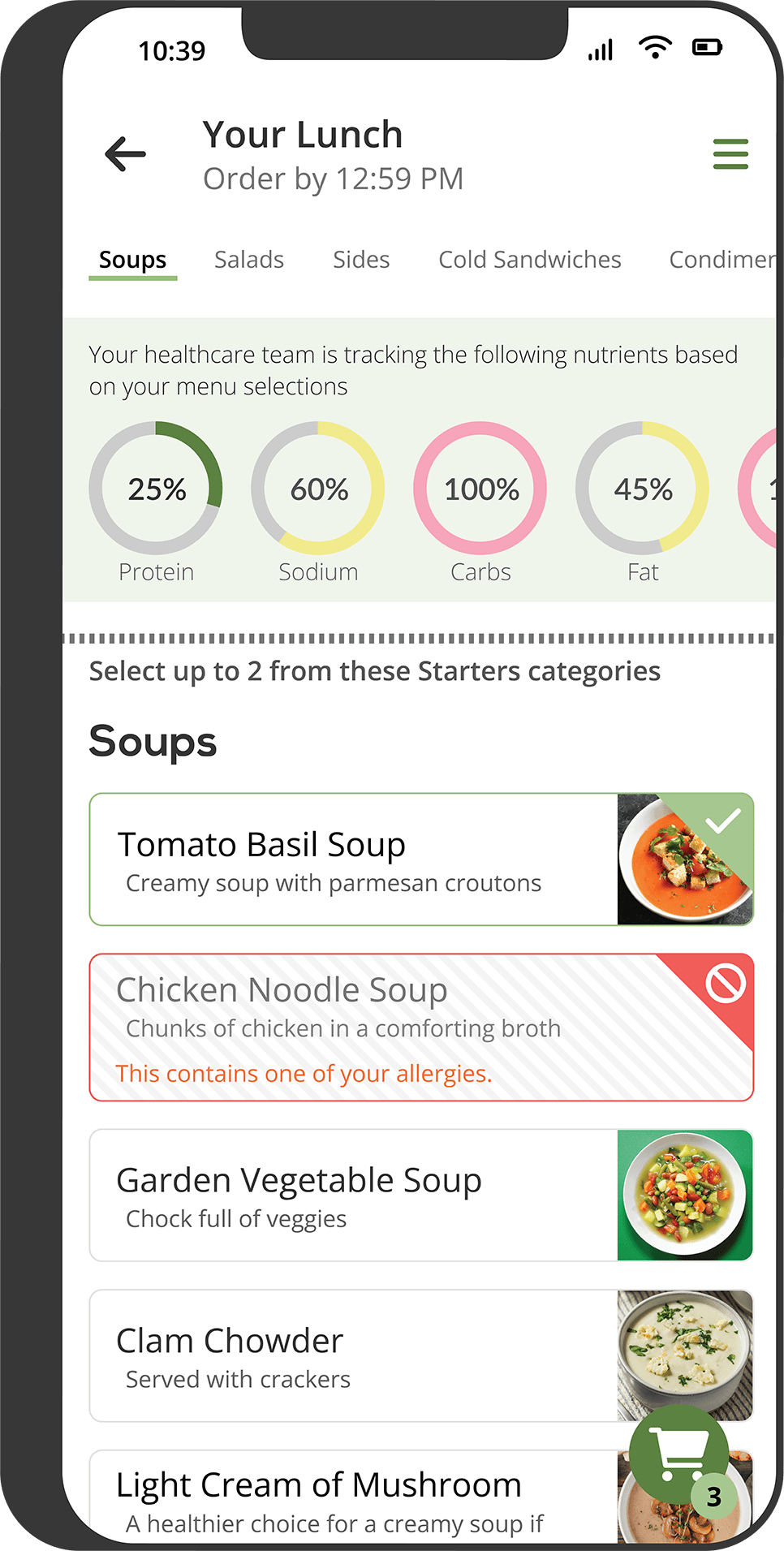 Patient Self Ordering Software - Computrition