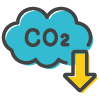 Icon: cut carbon emissions for healthcare foodservice sustainability
