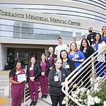 Torrance Memorial Medical Center team members with their 2024 Prodigy Award for IDDSI implementation