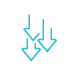 A blue icon of arrows pointing downward.