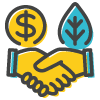 Icon: conserve resources for healthcare foodservice sustainability