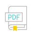 A multicolored icon of a book with a "PDF" label.